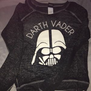 Black heatherd Darth Vader Sweater